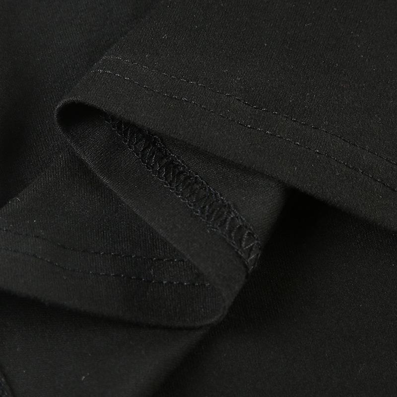 Европейская кружевная лоскутная футболка с длинным рукавом и V-образным вырезом