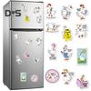 12 шт. магнит на холодильник Silly Goose для домашнего офиса, кухни, шкафчика, холодильника, ПВХ, водонепроницаемый, мультяшное животное, магнитное украшение, орнамент