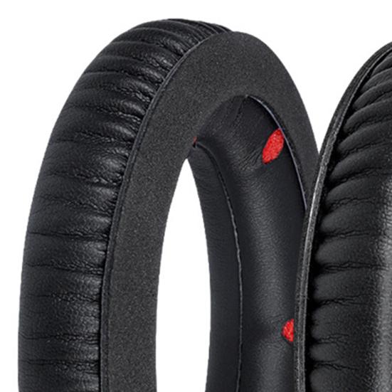 1 Pair Headphone Good Noise Insulation Cover Breathable Ultra Soft Faux Leather Headset