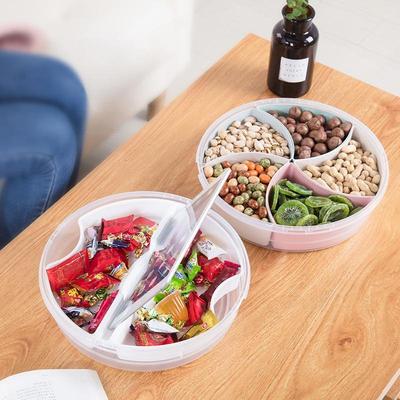 1 шт. многофункциональный поднос для хранения продуктов, тарелка для закусок из сухофруктов, сервировочное блюдо для вечеринки, конфет, выпечки, орехов
