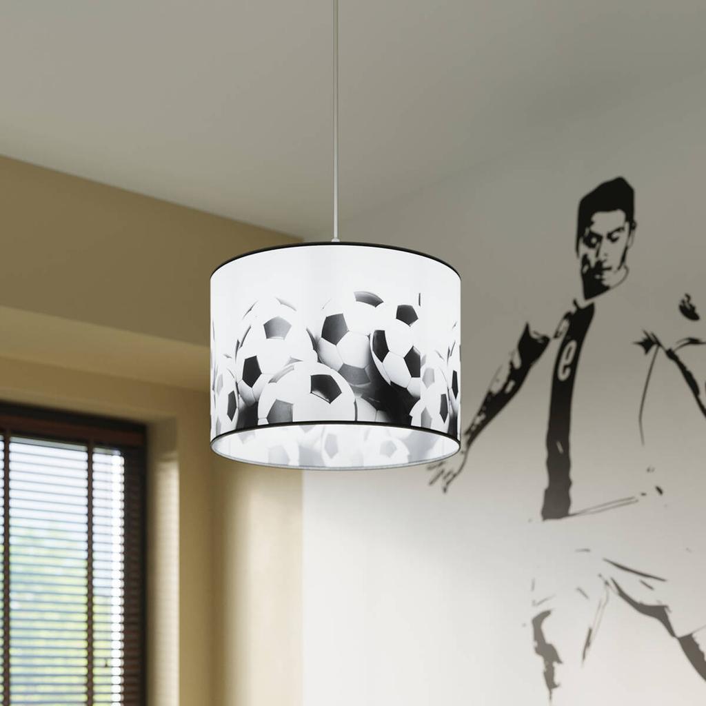 Lampa Wisząca Okrągła Dziecięca Piłki Ø30 Cm Football B 1Xe27 15W Sl.1426 Sollux Lighting