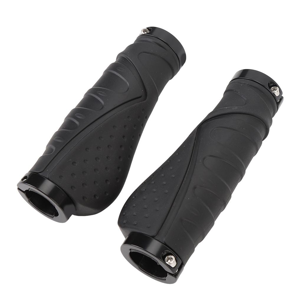 2 шт. Велосипедные ручки Резиновые Противоскользящие Эргономичные Ручки для горного велосипеда с заглушками для руля для 22,2 мм
