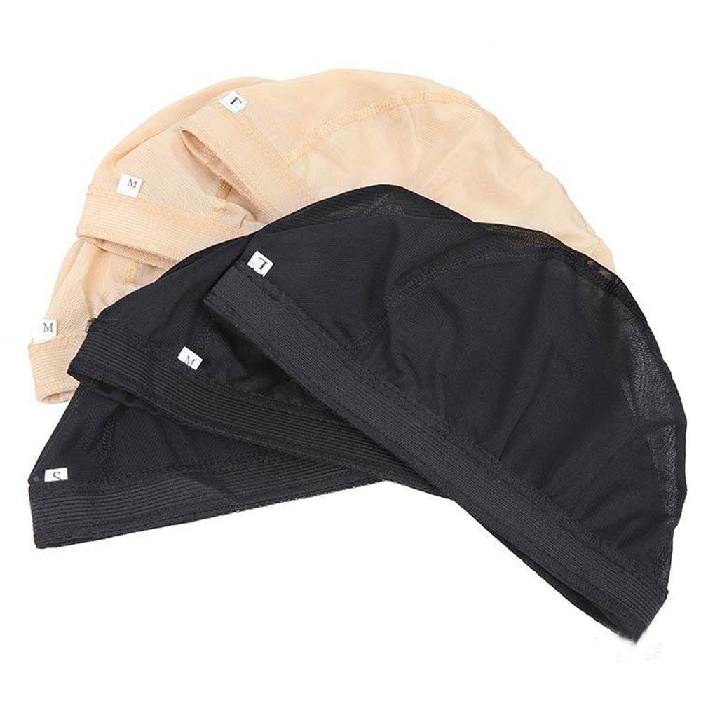 Women Men Beige High Quality Hair Accessories Dome Mesh Wig Caps Mesh Weave Cap Invisible Hair Net