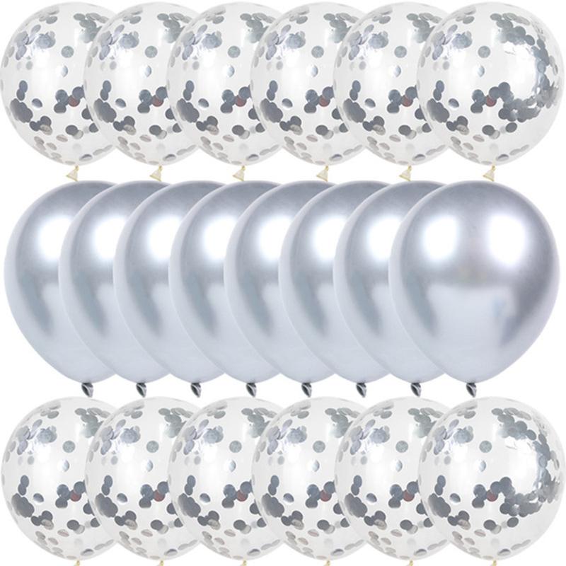 20 шт. золотых шаров-конфетти, набор, металлический хромированный шар, украшение на день рождения, свадьбу, годовщину, рождение ребенка, шар