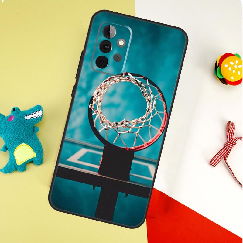 Спортивный чехол для телефона Samsung Galaxy A05 A06 A16 A54 A34 A14 A55 A35 A15 A53 A33 A13 A22 A32 A52 с рисунком Баскетбольный спорт