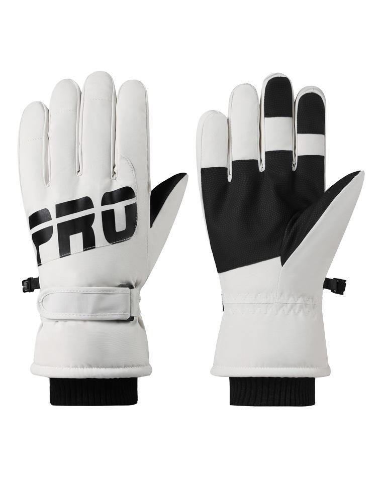 Ski Gloves for Men and Women Thermal Warm Snow Gloves Windproof Winter Gloves Breathable Snowboard Gloves Fleece Lining Outdoor Touchscreen Gloves