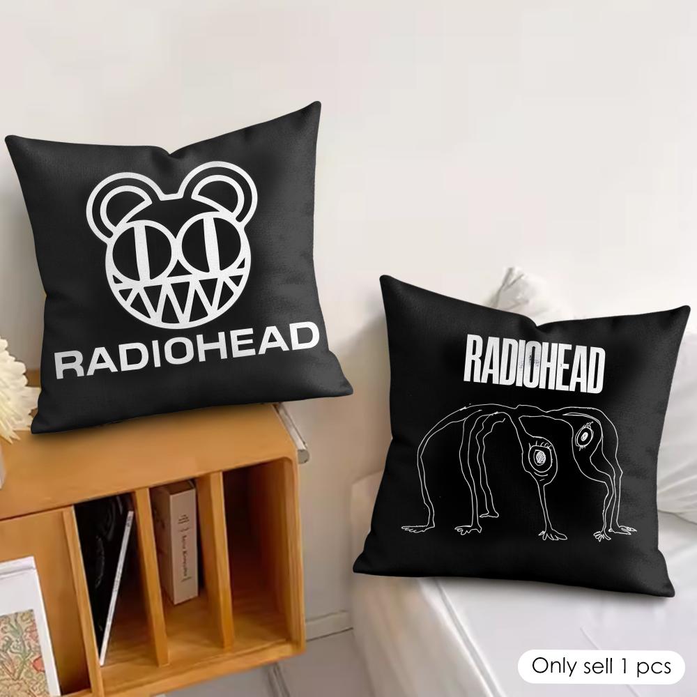 B-Британская группа Radioheads Наволочка Шелковистый Короткий Плюш Невидимая Молния Пылезащитная Наволочка для Дивана Для Домашнего Декора