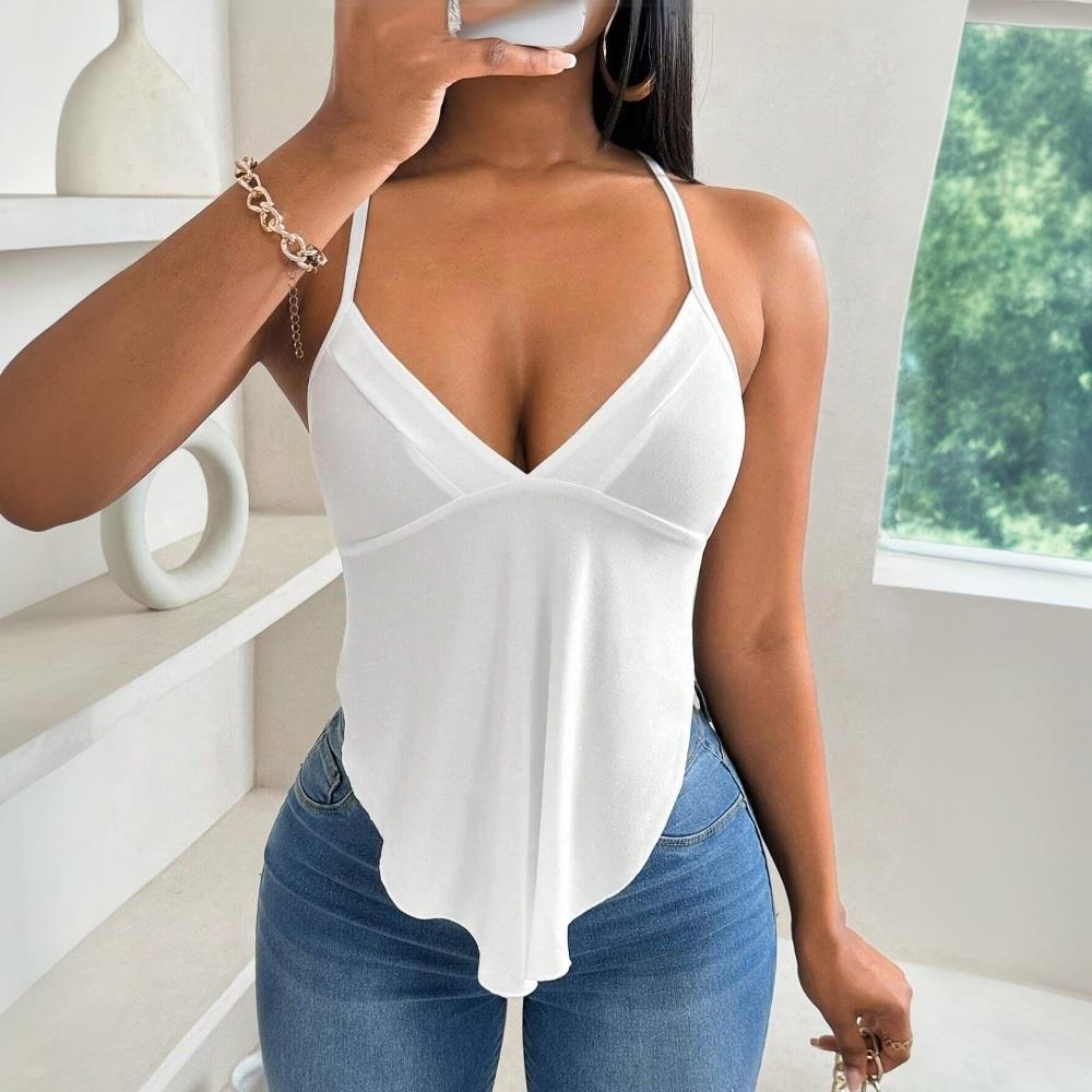Women's Spring And Summer New Sexy Camisole Vest With Backless Design, Niche Slim Fit Top
