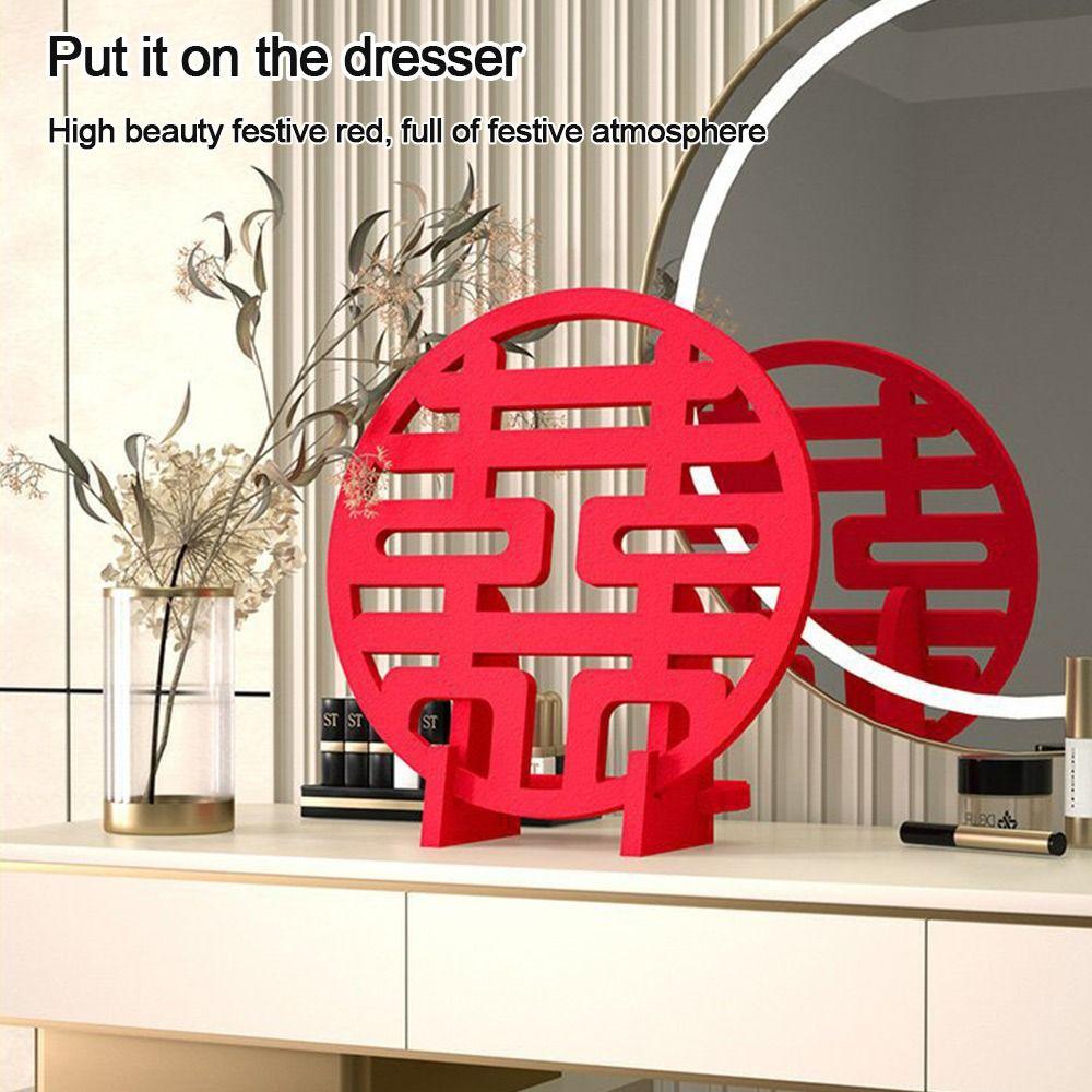 Fabric Room Decor Wedding Supplies Sticker Chinese Wedding Decoration Xi Word Wall Stickers