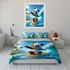 Surfing panda with waves. Bedding sets Duvet cover sets Duvet covers Pillowcases(1 * Duvet Cover 2 * Pillowcases without duvet insert)