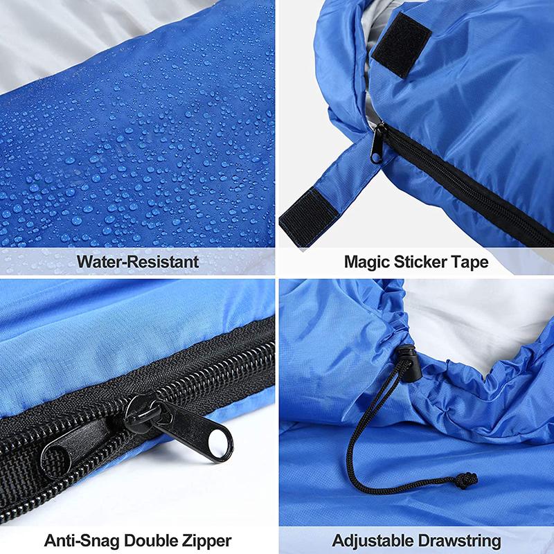 Сверхлегкий спальный мешок для одного человека, 700 г, для взрослых, для дома и на открытом воздухе, для кемпинга, теплый, портативный, полый, хлопковый, экстренный