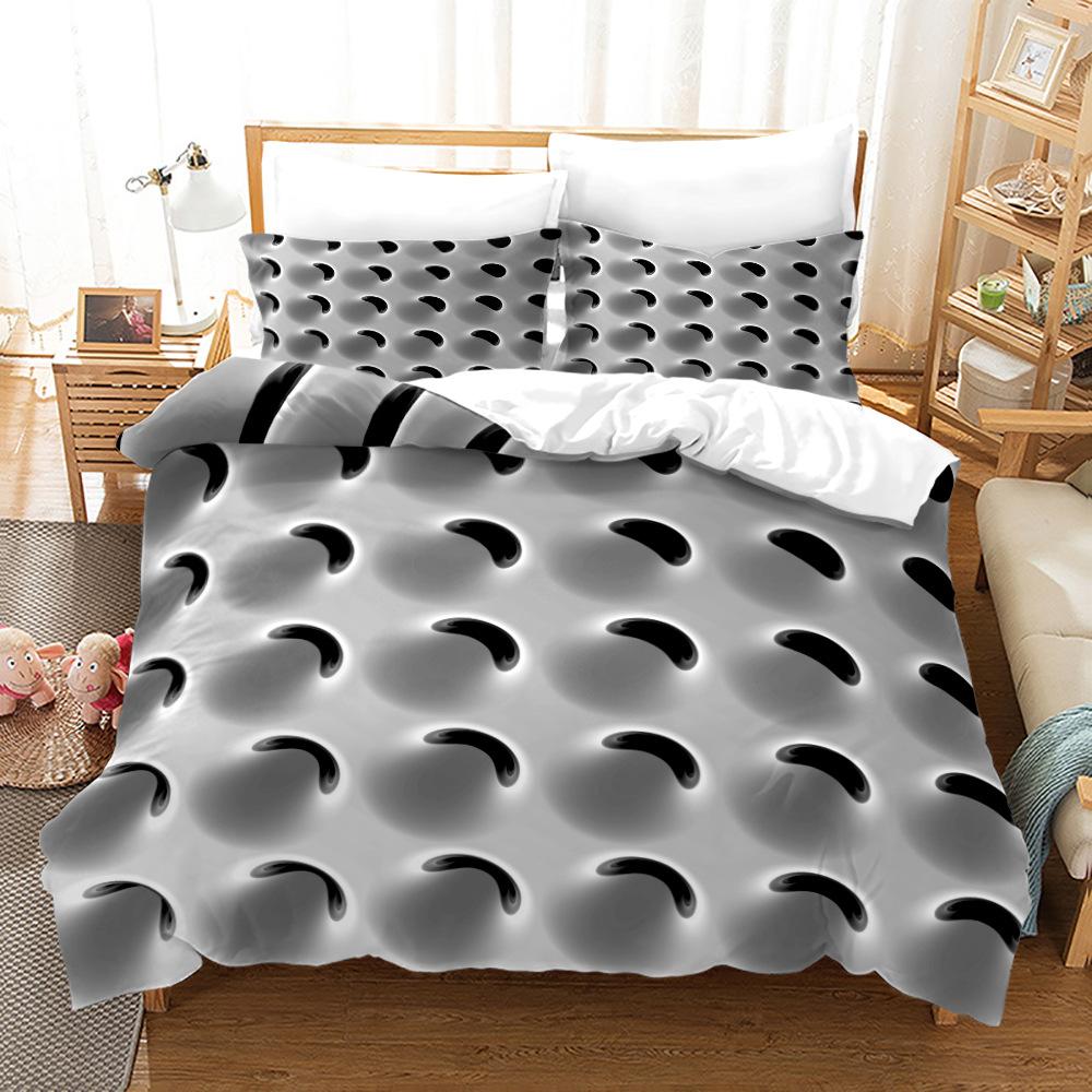 Honeycomb Duvet Cover Set Pink Geometry 3D Printed Bedding Set Polyester Cool Style Double Queen Quilt Cover For Boys And Adults