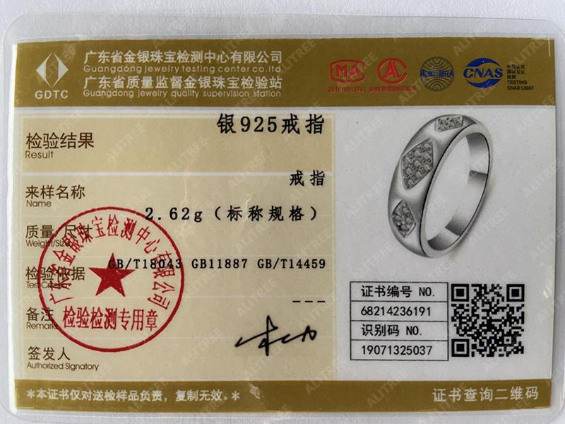 Ювелирные изделия из стерлингового серебра 925 пробы с тремя цирконами AAA