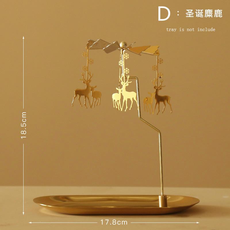 Вращающийся поднос для свечей, ароматическая свеча, романтическая прогулка, конная лампа, рождественские украшения, креативные качели, подарок на день рождения, свадьбу