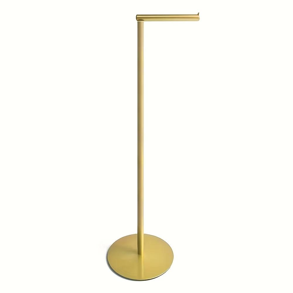 Rust-Proof Stainless Steel Paper Roll Stand Single Pole Floor Standing Paper Dispenser Bedroom