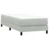 Кровать Box Spring Без Матраса Светло-серый 90X210 См Бархат