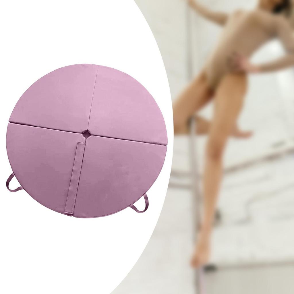 Портативный круглый коврик для тренировок по Pole Dance и домашнего спортзала, розовый