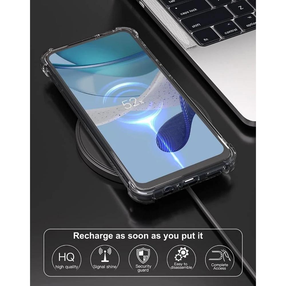Противоударный чехол Airbag TPU для Motorola Moto G04 G14 G24 Power G34 G54 G84 G13 G23 G53 G73 защитный ультратонкий прозрачный чехол с полной защитой