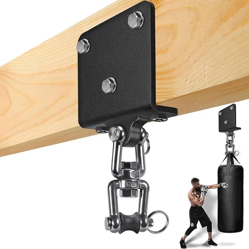 Punching Bag Hanger Wood Beam Hook Bracket 360 Rotating Boxing Bag Ceiling Mount Beam Mount Hardware for Boxing