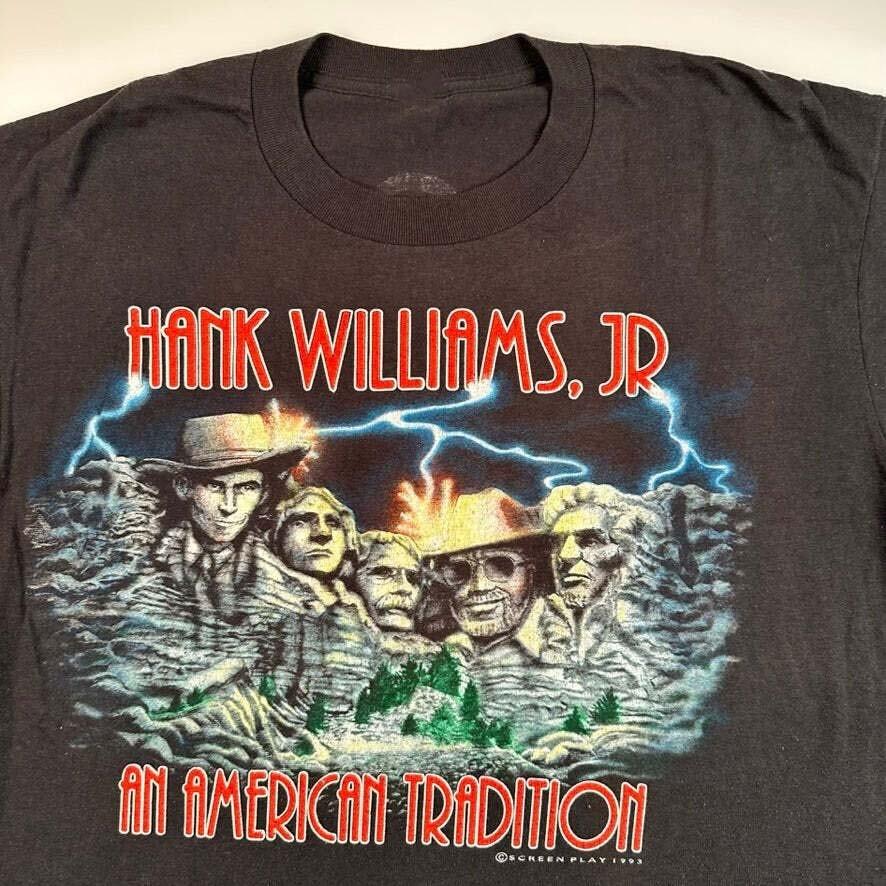 Vintage 1993 Hank Williams Jr T-shirt Unisex Cotton Tee All sizes M285 Unisex T-Shirt