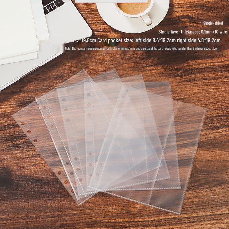 Блокнот-книжка формата А5 DIY с 6 отверстиями, акриловый, прозрачный, с отрывными листами