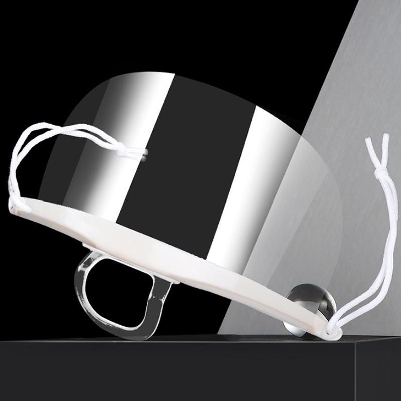 20 шт. Прозрачная пластиковая маска для кейтеринга Отель Красота Шеф-повар Официант Защитная маска Многоразовая Видимая Брызгозащитная маска