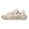 Mihara Yasuhiro X Fila FM-20 Кожаные Модные Кроссовки на Толстой Подошве Повседневные Низкие Кроссовки Женские Кроссовки Бежевые F12W234207FAG
