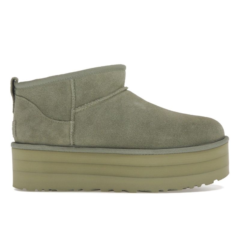 UGG Classic Ultra Mini Platform Boot Shaded Clover Women Sneakers Green 1135092-SDC