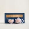 New Chinese Style, Stacked Carved Hand-painted Peony Ceramics, a Pot and a Cup of Kung Fu Tea Set, Household Teapot, Teacup Souvenir
