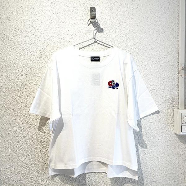 Moomin Little My Embroidered Big T-Shirt White Kesacak Series