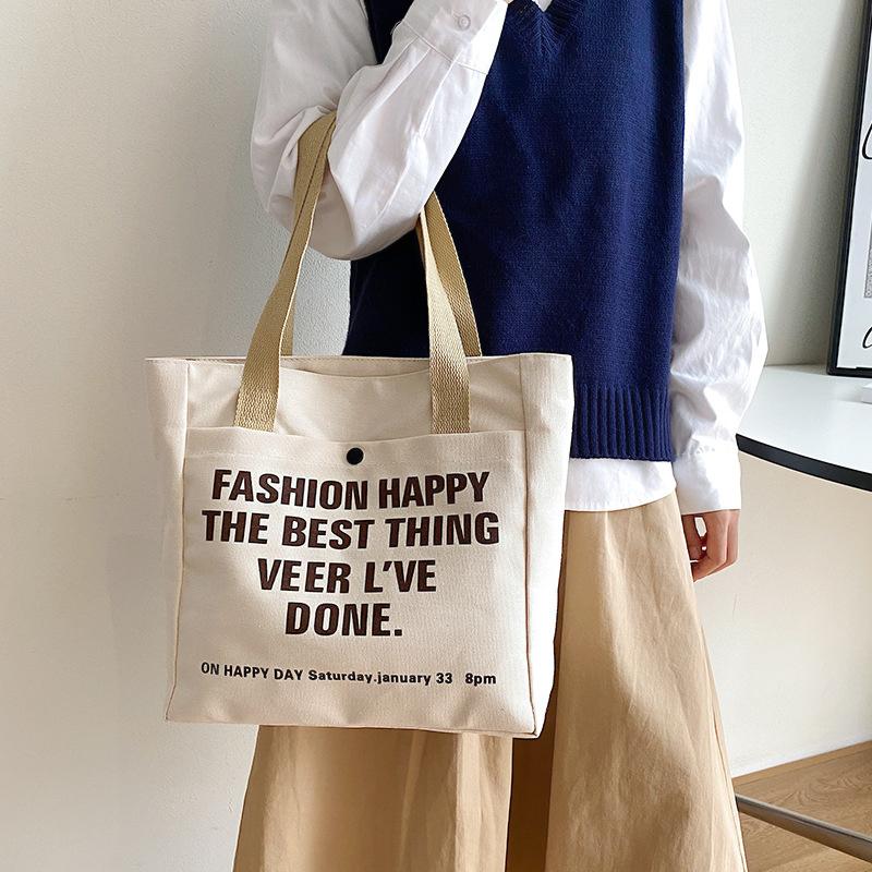 Холщовые сумки-тоут для женщин, большая вместительная сумка на плечо, студенческие занятия, поездки на работу, сумка для ноутбука, повседневные сумки ARI