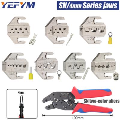1 шт. клещи для обжима SN/4 мм, порошковый сплав для TAB 2.8 4.8 6.3 C3 XH2.54 2510, инструменты для изоляции трубок штекеров (ширина губок 4мм/клещи 190мм)