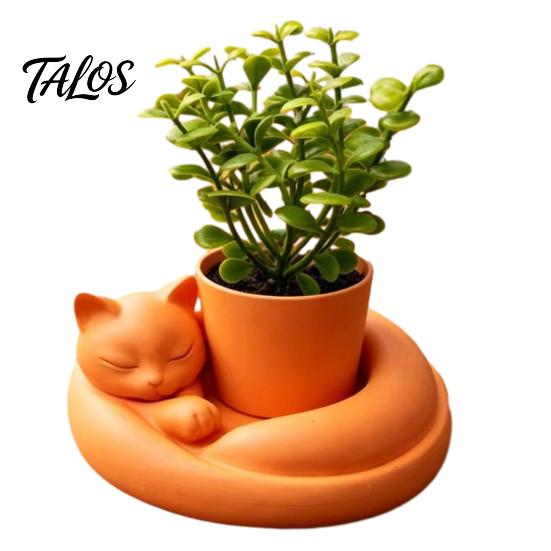 Mini Flower Pot Decor 3D Printed Succulents Planter, Creative with Artistic Sculptural Design, Desktop Plant Small Desk for Office Bedroom Shelf, Gift