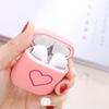 Защитный чехол Пыленепроницаемый жесткий роскошный матовый Love Heart Bluetooth-совместимые наушники с защитой от падения ПК Защитный чехол для AirPods 1/2