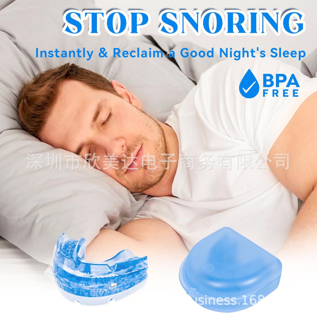 Heat Moldable Anti Snoring Mouth Guard Stop Snoring Teeth Grinding Night Guard less