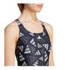 Adidas Womens/Ladies Bar Logo One Piece Swimsuit