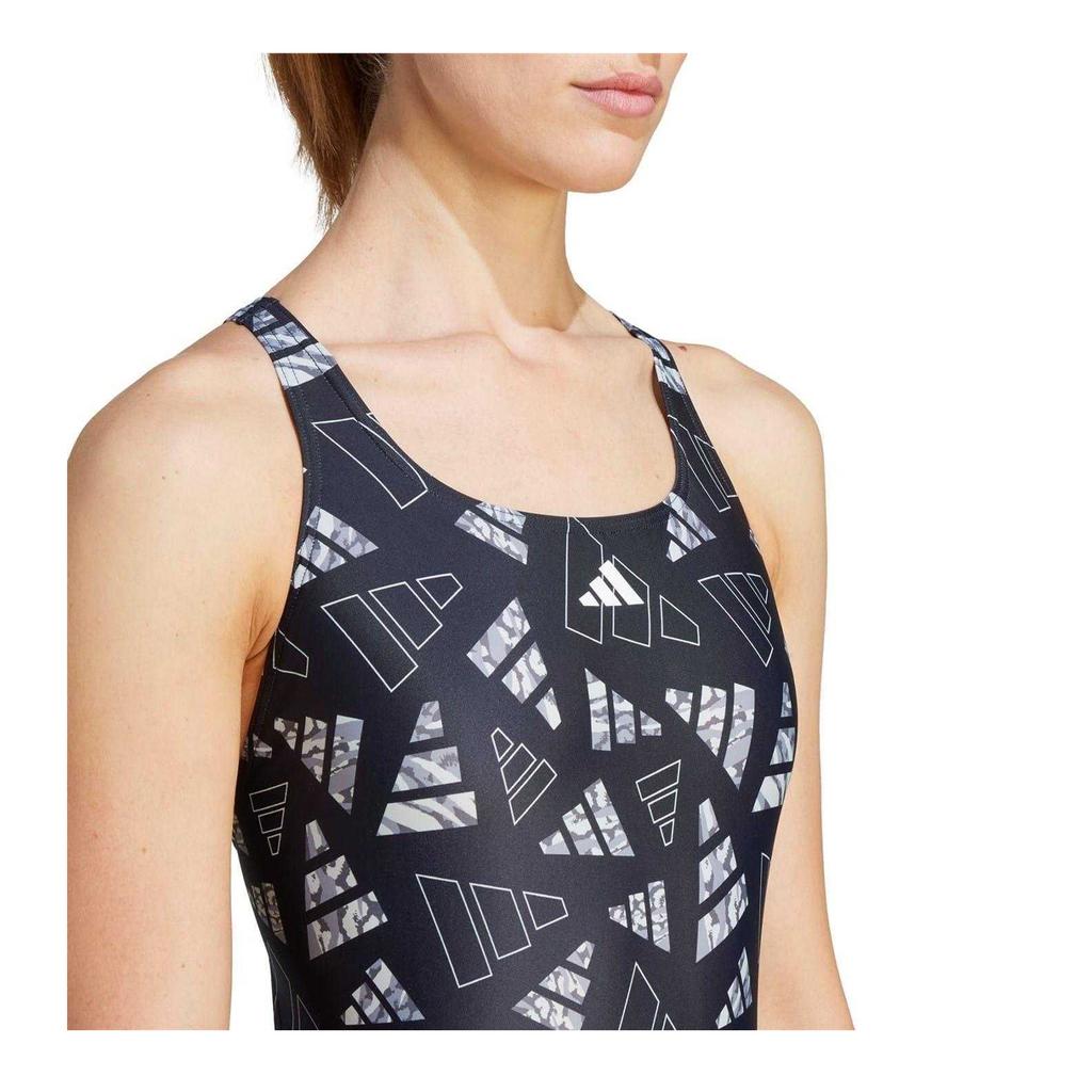 Adidas Womens/Ladies Bar Logo One Piece Swimsuit