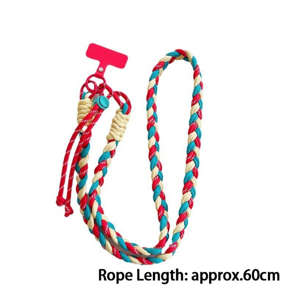 Ручное плетение Шнурок для мобильного телефона Регулируемый ремешок для телефона через плечо Прочные ремешки для мобильного телефона