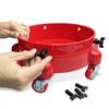 Rolling Bucket Dolly 360° Swivel Bucket Roller Removable Truck with Wheels Storage Tray Heavy Duty Car Wash Tools Accessories