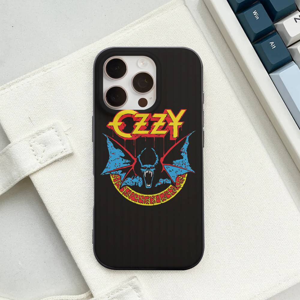 O-Ozzy Osbourne Band For IPhone 16 15 14 13 12 11 17 Pro Max Plus Wave Corrugated Phone Case Anti Drop Cover