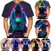 Новинка 2023 года, модная летняя распродажа, 3D DJ, мужская/женская футболка с 3D-принтом, детские топы, одежда больших размеров 100-6XL, большие размеры