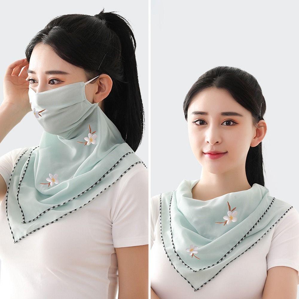 Scarf Fishing Sun UV Protection Unisex Face Cover Triangular Scarf Sunscreen Veil Ice Silk Mask