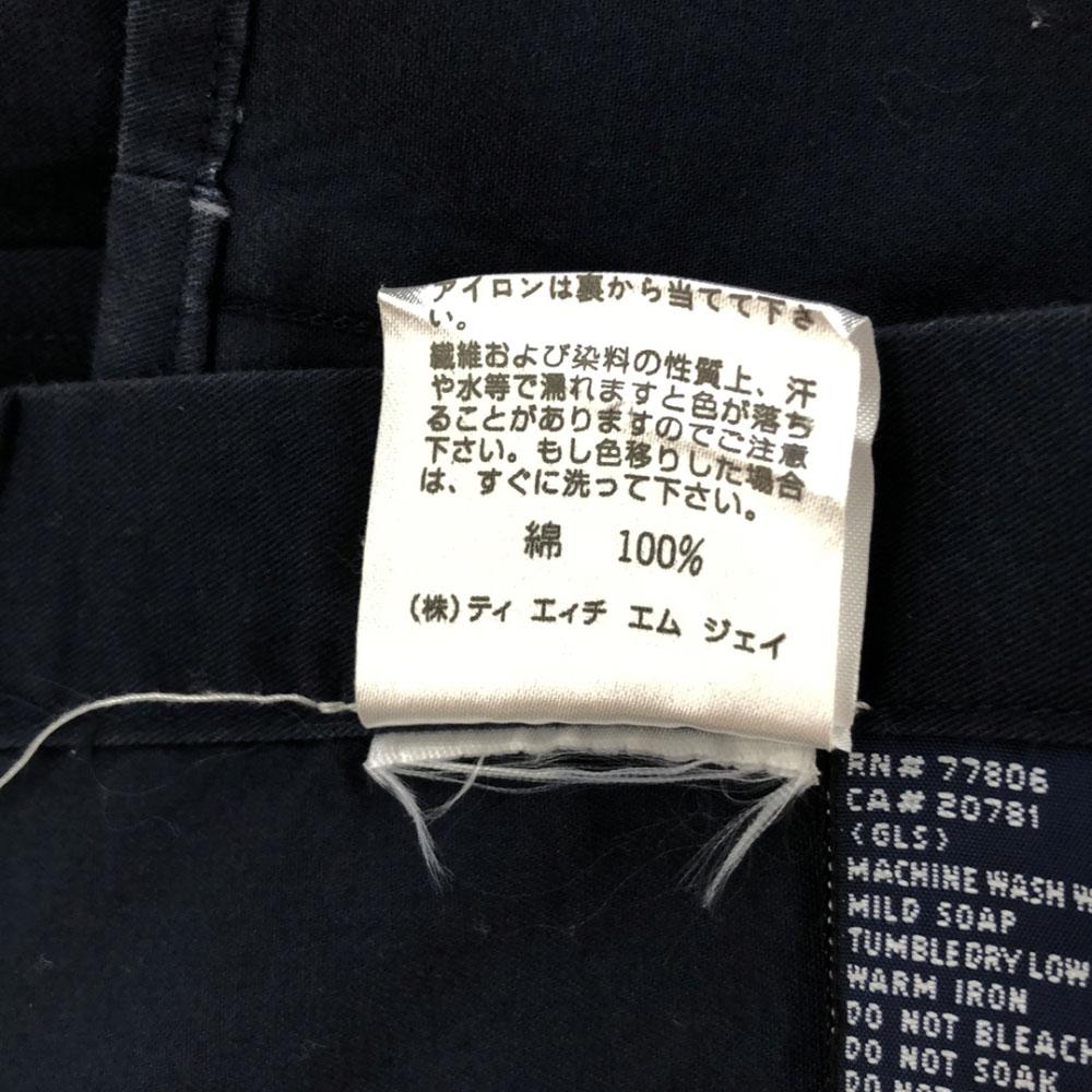 Tommy Hilfiger Мужская рубашка на пуговицах с длинным рукавом, вышивка логотипа Flag Tag 90-х годов, б/у