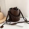 Fashionable Handheld Bucket Bag For Women, Solid Versatile Shoulder Bag, Small And Casual Crossbody Purse
