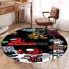 Among Us Pattern Round Rug, Indoor/Outdoor Mat, for Picnic, Gameroom, Bedroom, Office, Living Room, Home Decor Carpet, Birthday Gift