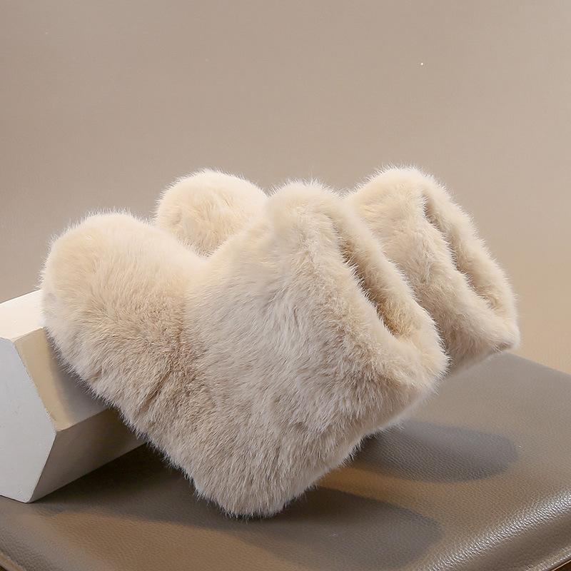 Girls Fluffy Boots 2025 Winter New Plush Thickened Children's Snow Boots Baby Girl Cotton Boots Warm Short Boots Tide