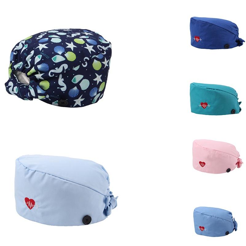 Удобная хлопковая хирургическая шапочка с влагопоглощающей регулируемой посадкой