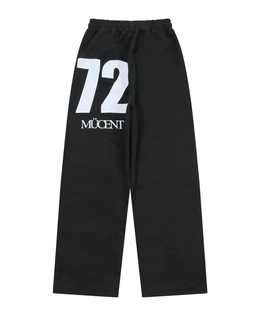 MUCENT Signature Bag 72 Lettering Wide Sweatpants Unisex (2 Colors)