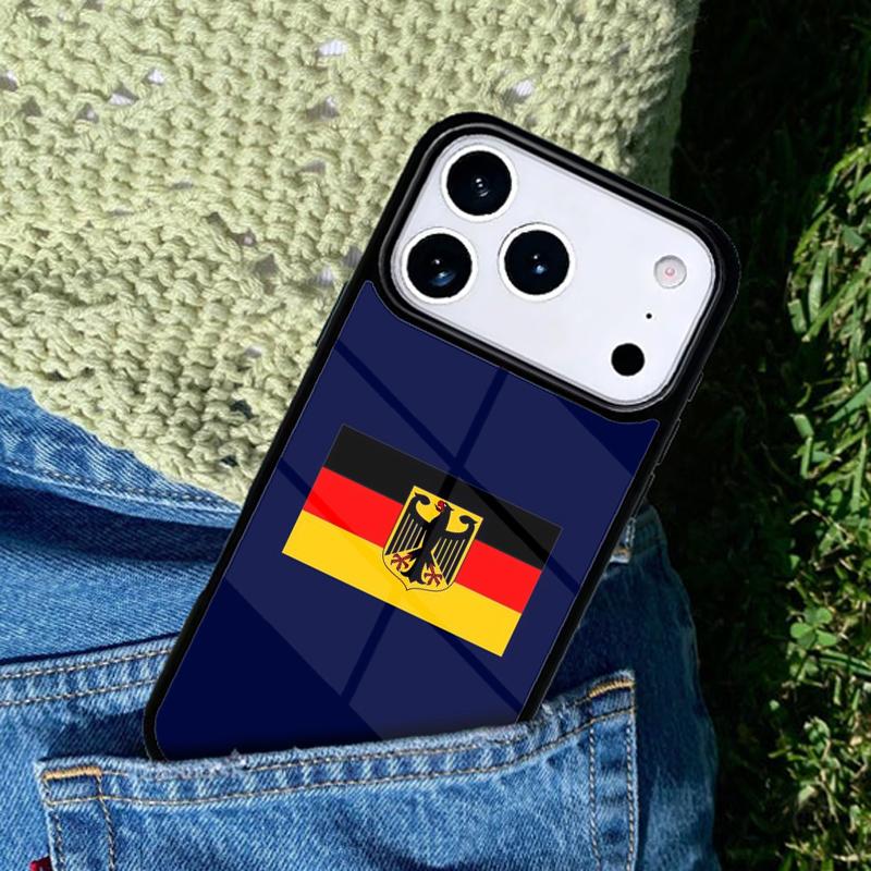 Чехол для телефона с флагом и гербом Германии Совместим с для IPhone 17air 16e 15 14 13 12 11Pro Max 17 Air