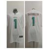 Mens Embroidered Football Jersey NFL Miami Dolphins Jaylen Waddle 1 Fan Wear Sportswear